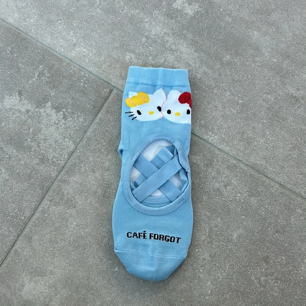 Hello Kitty x Café Forgot Ballet Socks (Blue) NEW